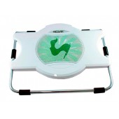 Подставка для ноутбука охлаждающая DC-8068F K-8068F + USB, белая