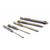 Набір з 5 свердел 3-10мм по склу кераміці для шурупокрута 6 - гранні