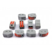 10x Клемна колодка 2pin клема сполучна c важелями 400В 32А 4мм2 10x Клемна колодка 2pin клема сполучна c важелями 400В 32А 4мм2