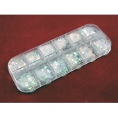 Блискітки фігурні напівпрозорі 1-5 мм для нігтів нейл-арту