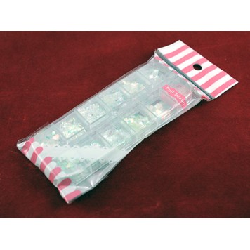 Пенал з блискітками упакований в пакет з отвором для підвішування при роздрібному продажі-1