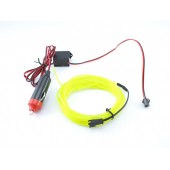 Гнучкий неон світлопровід EL неонове підсвітка салону авто 5м, зелена