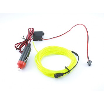 Гнучкий неоновий світлопровід EL неонова підсвітка салону авто 5м, зелена