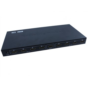 Тыльная сторона HDMI сплиттера 1x8 порта 4K 3D-1