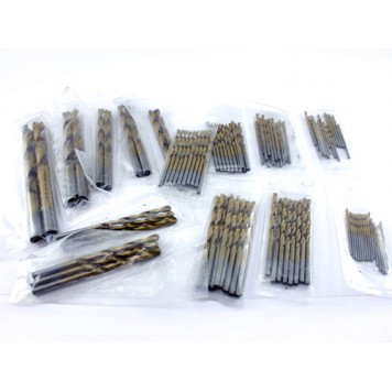 Набор из 99 спиральных сверл HSS 1.5-10мм по дереву, металлу