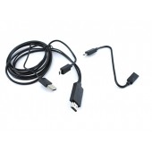 MHL Kit кабель USB, перехідник з MicroUSB на HDMI 5 + 11pin 2в1 MHL Kit кабель USB, перехідник з MicroUSB на HDMI 5 + 11pin 2в1