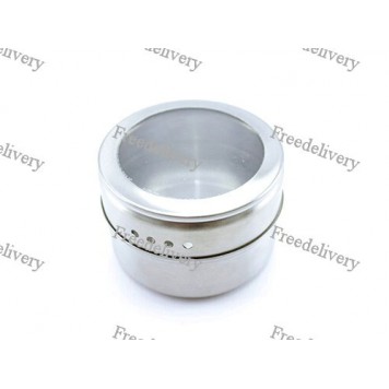 Баночка для специй магнитная, емкость на магните, нержавейка