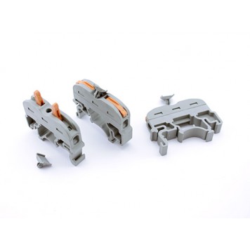 Клеммная колодка c рычагами 1pin на DIN-рейку-1