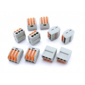 10x Клеммная колодка 3pin клемма соединительная c рычагами 400В 32А 4мм2 10x Клеммная колодка 3pin клемма соединительная c рычагами 400В 32А 4мм2