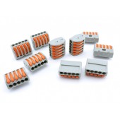 10x Клеммная колодка 5pin клемма соединительная c рычагами 400В 32А 4мм2 10x Клеммная колодка 5pin клемма соединительная c рычагами 400В 32А 4мм2