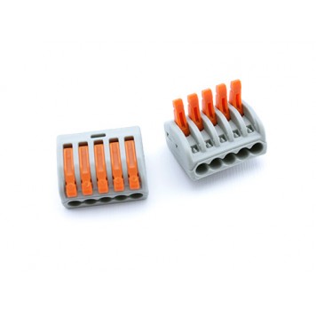 Клеммная колодка 5pin c рычагами соединительная-1