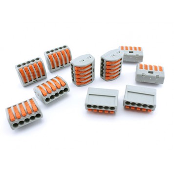 10x Клеммная колодка 5pin клемма соединительная c рычагами 400В 32А 4мм2