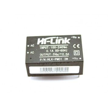 Перетворювач напруги компактний AC-DC 220В-5В 0.6А HLK-PM01