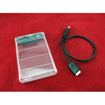 Внешний 2.5 USB 3.0 SATA Карман жесткого диска, прозрачный