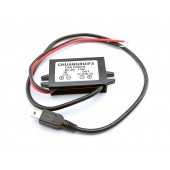 Перетворювач напруги 12В-5В 3А MiniUSB, прихована проводка авто