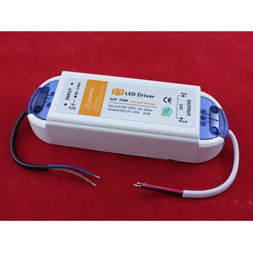 Блок живлення LED драйвер трансформатор AC-DC 220-12В 72Вт для LED-стрічок