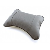 Подушка на підголів'я сидіння автомобіля, екошкіра, сіра