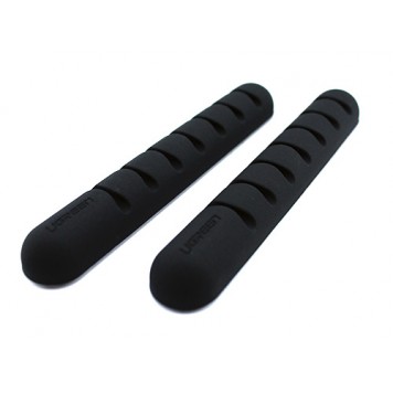 2x Держатель органайзер для 7 кабелей, силиконовый клейкий Ugreen LP114