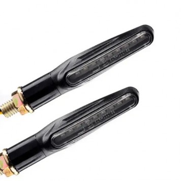 LED покажчики повороту, повертачі для мотоцикла, динамічні, пара