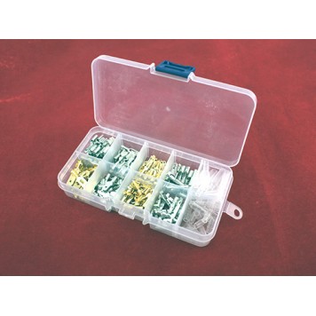 Набор из 150 клемм кабельных наконечников и изоляторов, нож, круглый