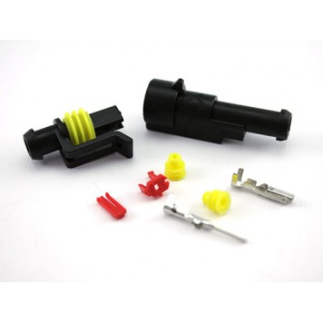 Комплект поставки роз'єму автомобільного електричного герметичного 1pin-1