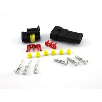 Комплект поставки роз'єму автомобільного електричного герметичного 3pin-1