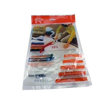 Вакуумний пакет мішок для зберігання одягу речей 50х60см