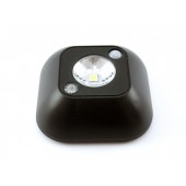 LED світильник лампа з датчиком руху і фоторезистором, чорний