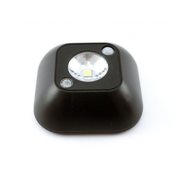 LED світильник лампа з датчиком руху і фоторезистором, чорний