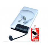 Power Bank Внешний аккумулятор 12400мАч USB+MicroUSB ЖК Reddax RDX-220