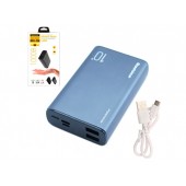 Power Bank Внешний аккумулятор 10000мАч 2xUSB Reddax RDX-256, металлик