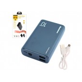 Power Bank Внешний аккумулятор 10000мАч 2xUSB Reddax RDX-256, черный