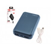 Power Bank Внешний аккумулятор 10000мАч 2xUSB 2.1А Sertec ST-2062, черный
