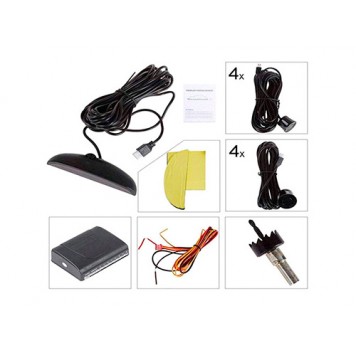 Комплект поставки парктроніка паркувального радара датчиків парковки, 8 сенсорів-3