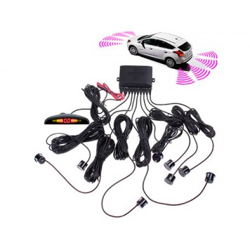 Парктронік паркувальний радар датчик парковки, 8 сенсорів перед+зад