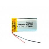 Акумулятор 702035 Li-pol 3.7В 500мАч для RC моделей MP3 MP4 DVR GPS