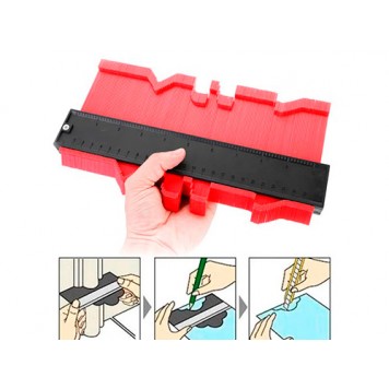 Шаблон для вимірювання обрисів 25см Широкий 60мм для укладання ламінату