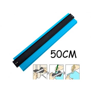 Шаблон для вимірювання обрисів 50см Широкий 60мм для укладання ламінату