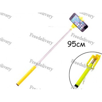 Селфи палка монопод ручной для смартфона, проводная, 95см