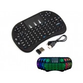 Беспроводная мини клавиатура + тачпад Rii mini i8 c RGB-подсветкой и АКБ Беспроводная мини клавиатура + тачпад Rii mini i8 c RGB-подсветкой и АКБ