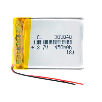 Аккумулятор 303040 Li-pol 3.7В 450мАч для RC моделей DVR GPS MP3 MP4