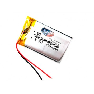 Акумулятор 612338 Li-pol 3.7В 550мАч для RC моделей DVR GPS MP3 MP4