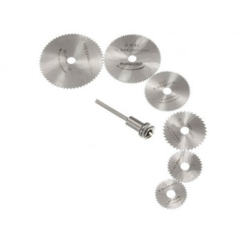 Набір з 6 відрізних кругів , дискових пилок HSS 22-50мм для дремеля гравера