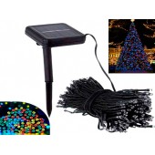 Садовий ліхтар гірлянда 22м 200LED на сонячній батареї, кольоровий