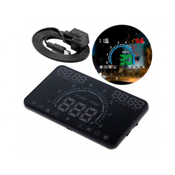 Проектор приладової панелі на лобове скло OBD2 HUD E350 5.8"