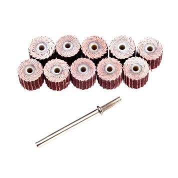 Лепестковый круг 10шт 240грит 10x10мм для гравера с держателем