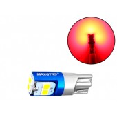 LED W5W T10 лампа в автомобиль, 6 SMD, красный