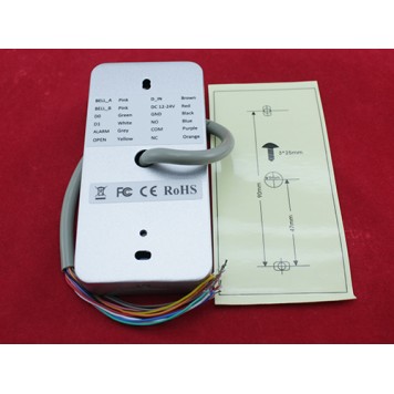 Зворотний бік системи контролю доступу F9501D-1