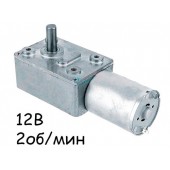 Мотор редуктор черв'ячний JGY-370 12В 2об/хв