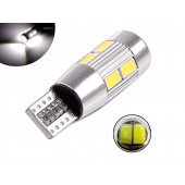 LED T10 W5W лампа в автомобіль, 10 SMD5630 з обманкою CANBUS, 2 шт LED T10 W5W лампа в автомобіль, 10 SMD5630 з обманкою CANBUS, 2 шт
